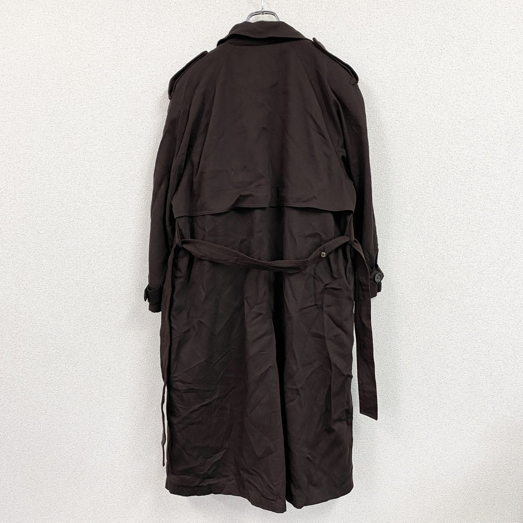 TOWNE　LONDON FOG　ロンドンフォグ　ダブルトレンチコート　茶色　ブラウン　10サイズ