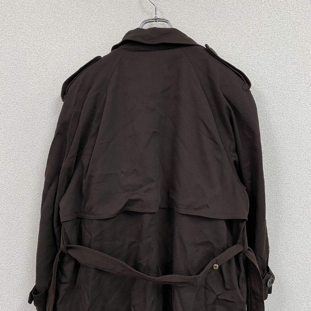 TOWNE　LONDON FOG　ロンドンフォグ　ダブルトレンチコート　茶色　ブラウン　10サイズ
