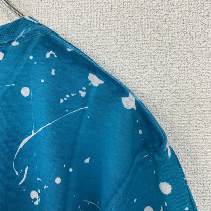 古着 used　Disney　ディズニー　半袖公式キャラクタープリントTシャツ　Mickey　ミッキーマウス　水色　紫　Mサイズ