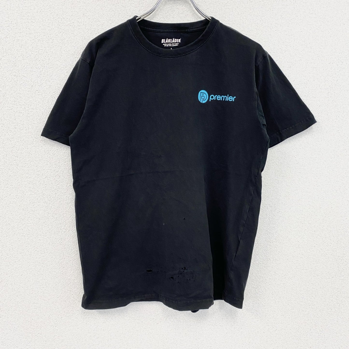 BLAKLADER　半袖プリントTシャツ　黒　ブラック　Lサイズ