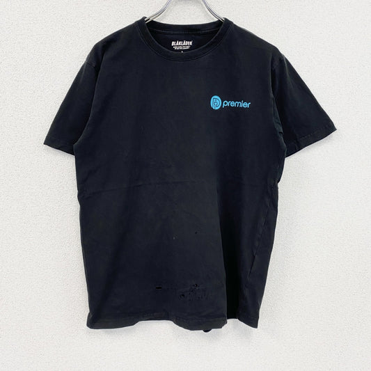 BLAKLADER　半袖プリントTシャツ　黒　ブラック　Lサイズ