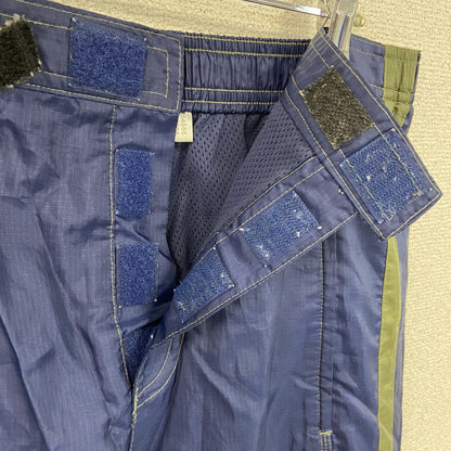 90s　adidas　アディダス　トラックパンツ/ジャージパンツ　リップストップ　パフォーマンスロゴ　刺繍ロゴ　紺　ネイビー　Mサイズ