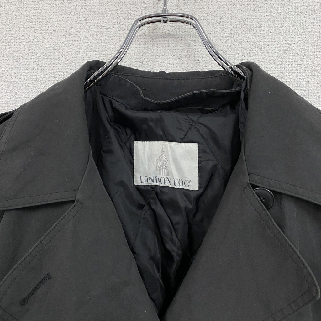 LONDON FOG　ロンドンフォグ　ダブルトレンチコート　ダークグレー　