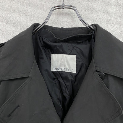 LONDON FOG　ロンドンフォグ　ダブルトレンチコート　ダークグレー　