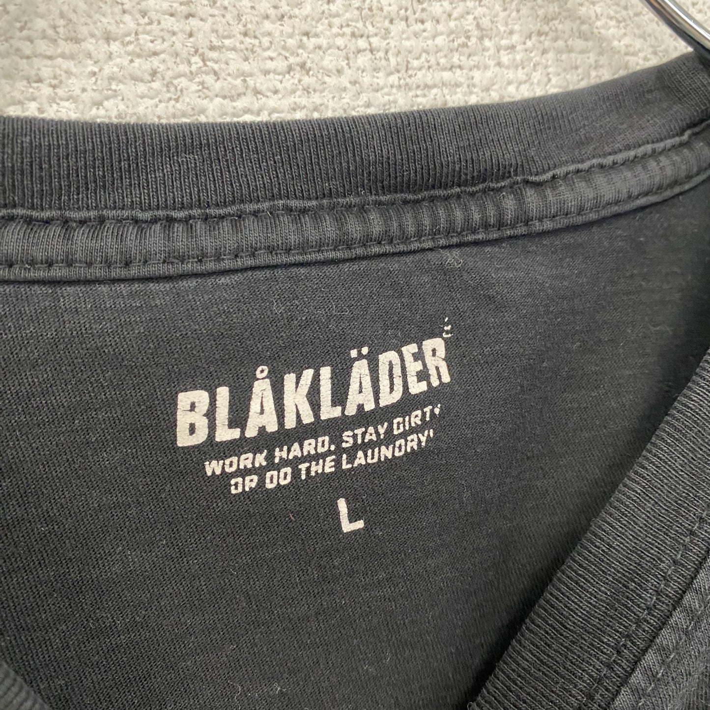 BLAKLADER　半袖プリントTシャツ　黒　ブラック　Lサイズ