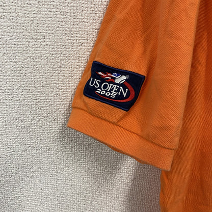 POLO by Ralph Lauren　ラルフローレン　US OPEN 2005　半袖ポロシャツ　刺繍ロゴ　オレンジ　Lサイズ