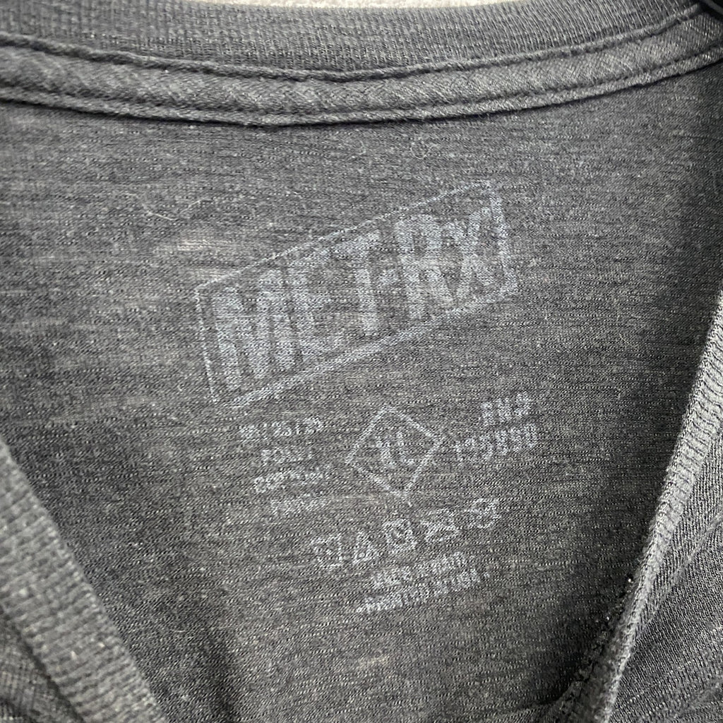 MET-Rx　メトレックス　半袖プリントTシャツ　企業ロゴ　デカロゴ　クルーネック　黒　ブラック　XLサイズ