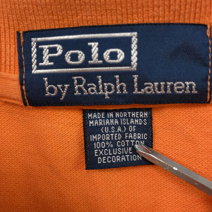 POLO by Ralph Lauren　ラルフローレン　US OPEN 2005　半袖ポロシャツ　刺繍ロゴ　オレンジ　Lサイズ