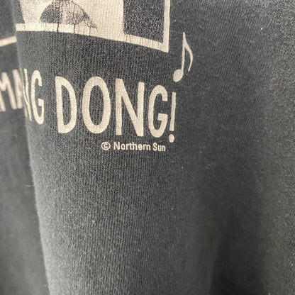 古着 used　ノーブランド　半袖デザインプリントTシャツ　アメリカ大統領　ビッグT　黒　レトロ　クルーネック　2XLサイズ