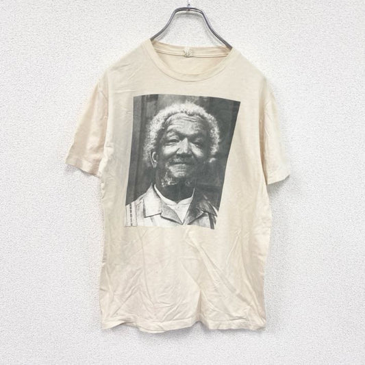 サンフォードアンドサン　レッドフォックス　半袖プリントTシャツ　人物T 　オフホワイト　クリーム　Mサイズ