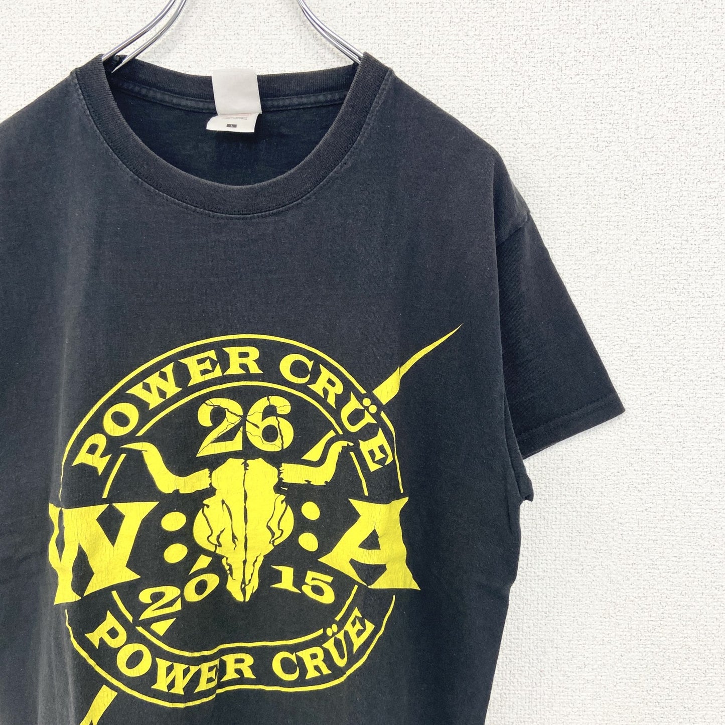 FRUIT OF THE LOOM　半袖プリントミュージックTシャツ　Wacken Open Air　デカロゴ　黒　ブラック　Lサイズ
