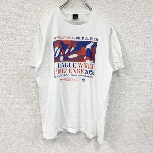 J.LEAGUE WORLD CHALLENGE 2025　Jリーグ　半袖プリントTシャツ　白　ホワイト　Lサイズ
