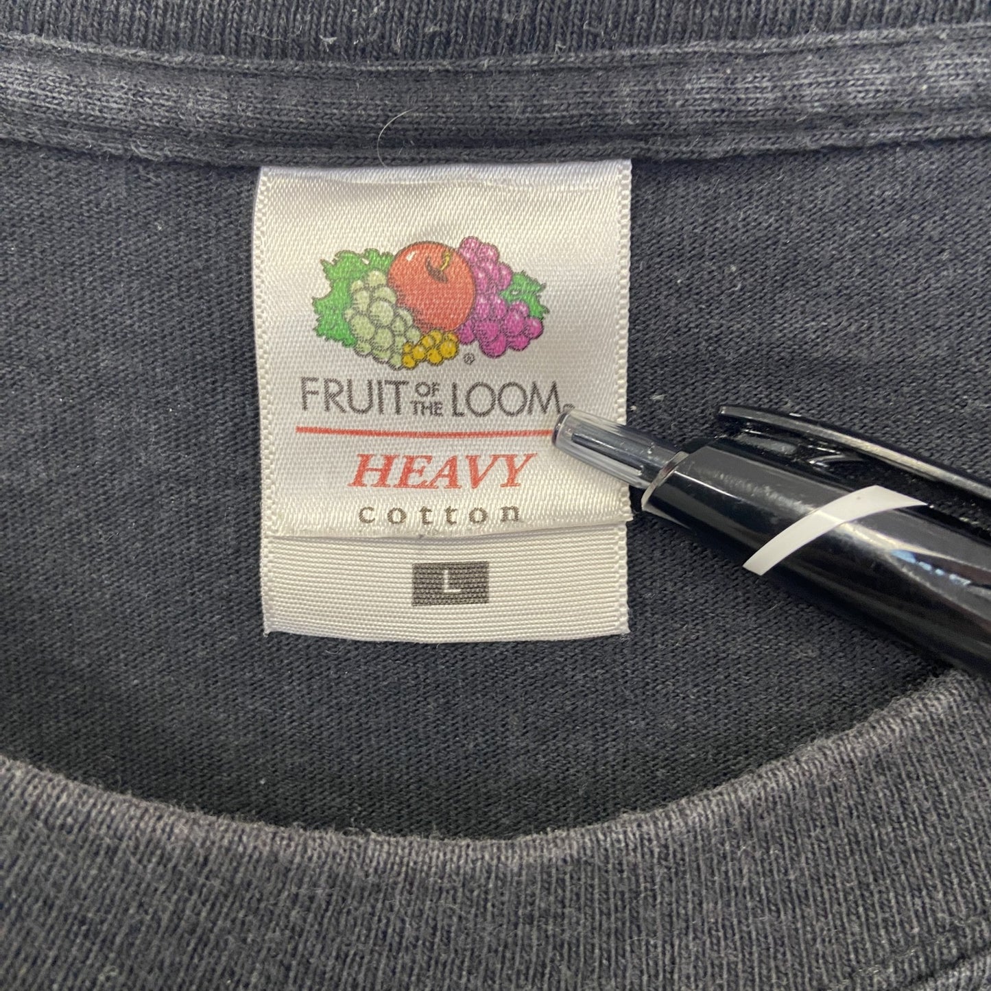 古着 used　FRUIT OF THE LOOM　半袖プリントTシャツ　POWER CURE　クルーネック　レトロ　Lサイズ