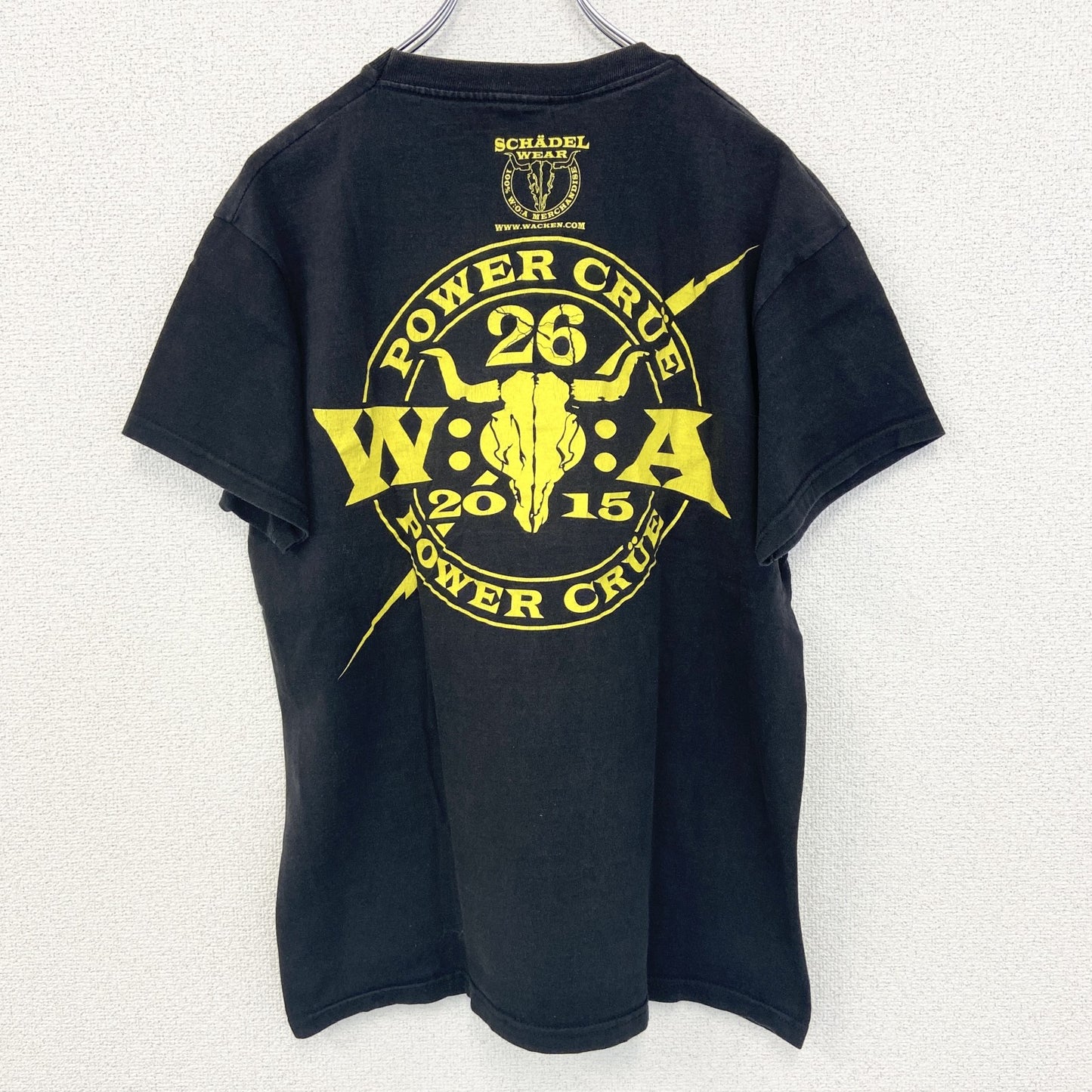 古着 used　FRUIT OF THE LOOM　半袖プリントTシャツ　POWER CURE　クルーネック　レトロ　Lサイズ
