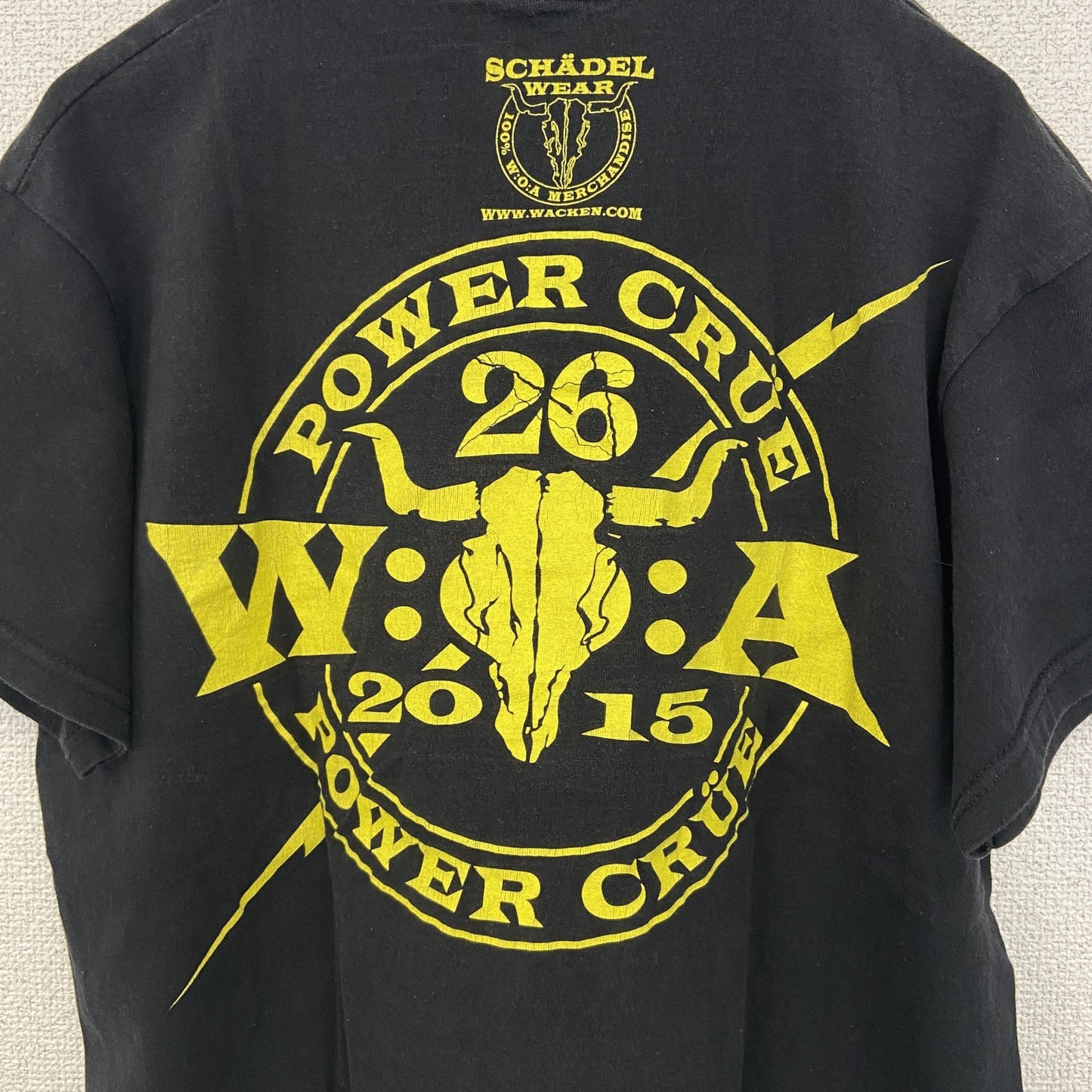 古着 used　FRUIT OF THE LOOM　半袖プリントTシャツ　POWER CURE　クルーネック　レトロ　Lサイズ