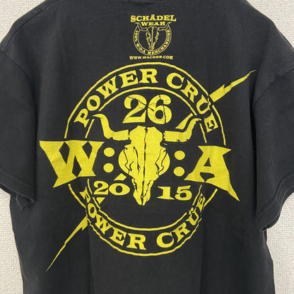 古着 used　FRUIT OF THE LOOM　半袖プリントTシャツ　POWER CURE　クルーネック　レトロ　Lサイズ