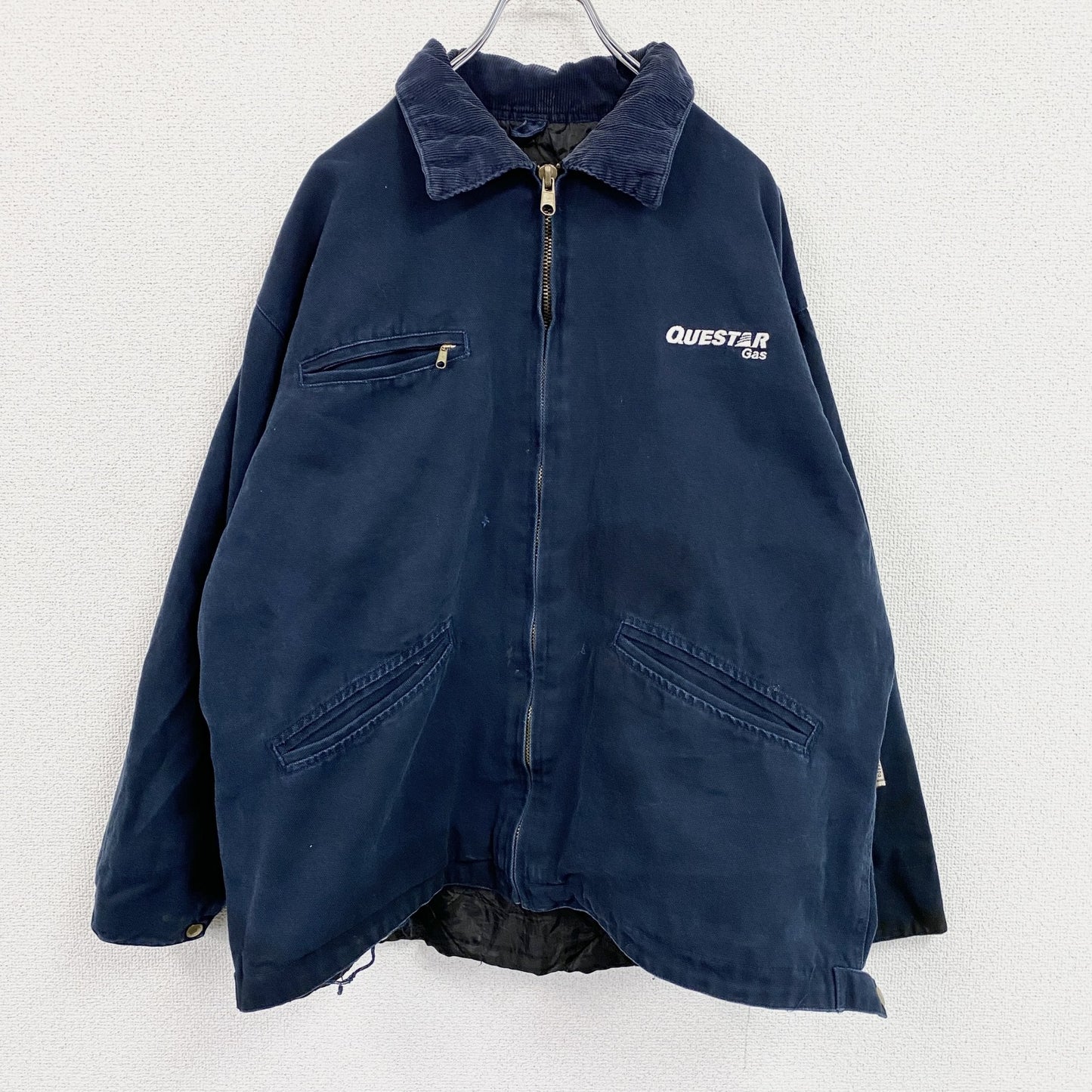 90s～　Colorado Timberline　フルジップダックジャケット　コーデュロイカラー　ネイビー　XLサイズ