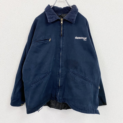 90s～　Colorado Timberline　フルジップダックジャケット　コーデュロイカラー　ネイビー　XLサイズ