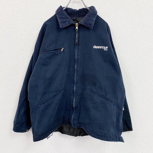 90s～　Colorado Timberline　フルジップダックジャケット　コーデュロイカラー　ネイビー　XLサイズ