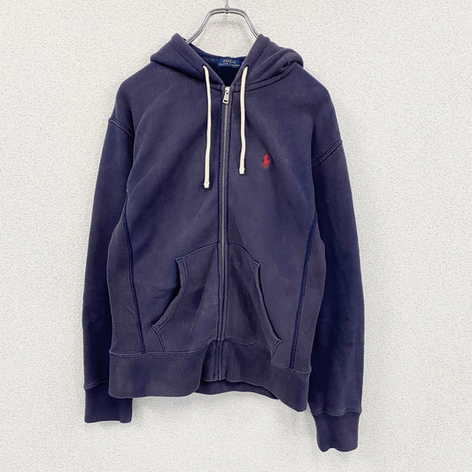 POLO RALPH LAUREN　ポロラルフローレン　フルジップパーカー/フーディー　刺繡ロゴ　紺　ネイビー　XSサイズ