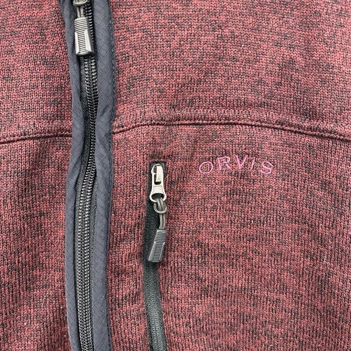 ORVIS　オービス　フリースベスト/ボアベスト　ポケット付　ボルドー　XLサイズ