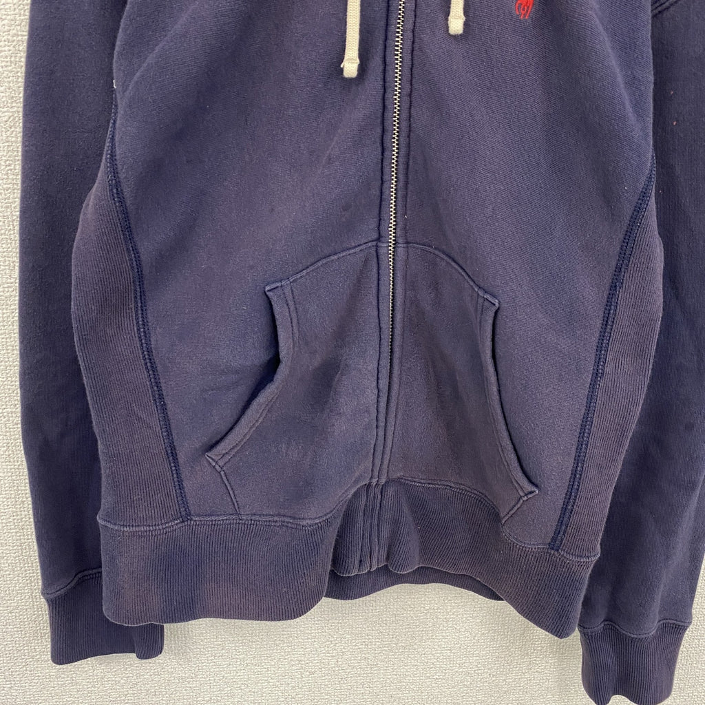 POLO RALPH LAUREN　ポロラルフローレン　フルジップパーカー/フーディー　刺繡ロゴ　紺　ネイビー　XSサイズ