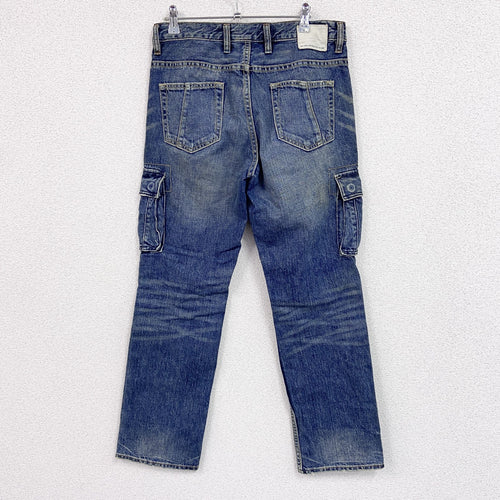 00s　GAP　ギャップ　CARGO　デニムパンツ/ジーンズ　カーゴパンツ　インディゴ　W30サイズ
