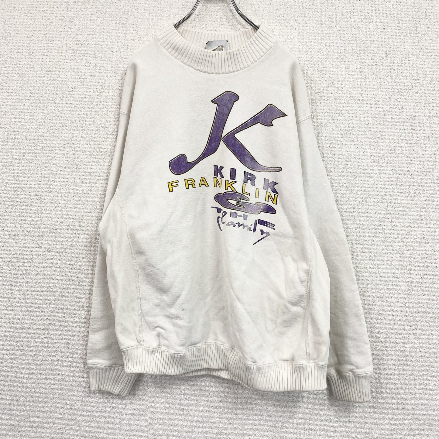 90s　Lee　リー　カークフランクリン　スウェット/トレーナー　ヴィンテージ　白　ホワイト　XLサイズ