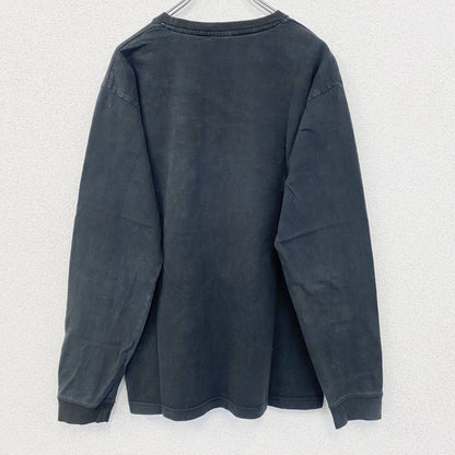 古着 used B ONE SOUL ビー ワン ソウル　長袖デザインTシャツ　ダックデュード　クルーネック　黒　Lサイズ