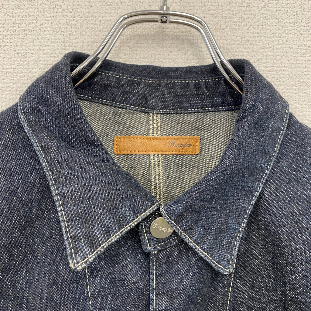 Wrangler　ラングラー　デニムジャケット/Gジャン　カバーオール　4つポケット　フラップポケット　インディゴ　Lサイズ