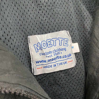 MOETTE　フルジップジャケット　ウィンドブレーカー　黒　ブラック　Mサイズ