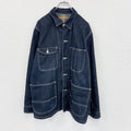 Wrangler　ラングラー　デニムジャケット/Gジャン　カバーオール　4つポケット　フラップポケット　インディゴ　Lサイズ