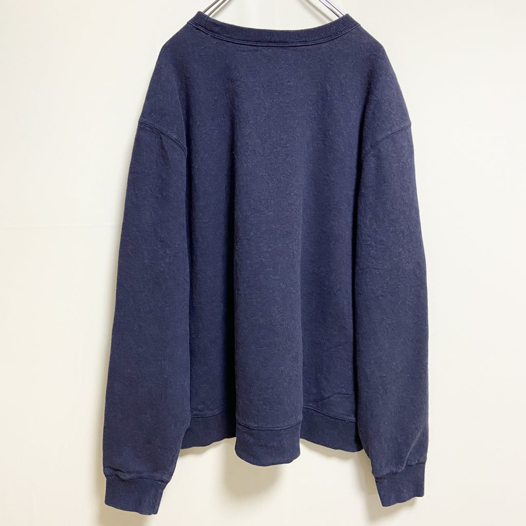 古着 used　Champion　チャンピオン　長袖クルーネックスウェット　トレーナー　ネイビー　ビッグシルエット　XLサイズ