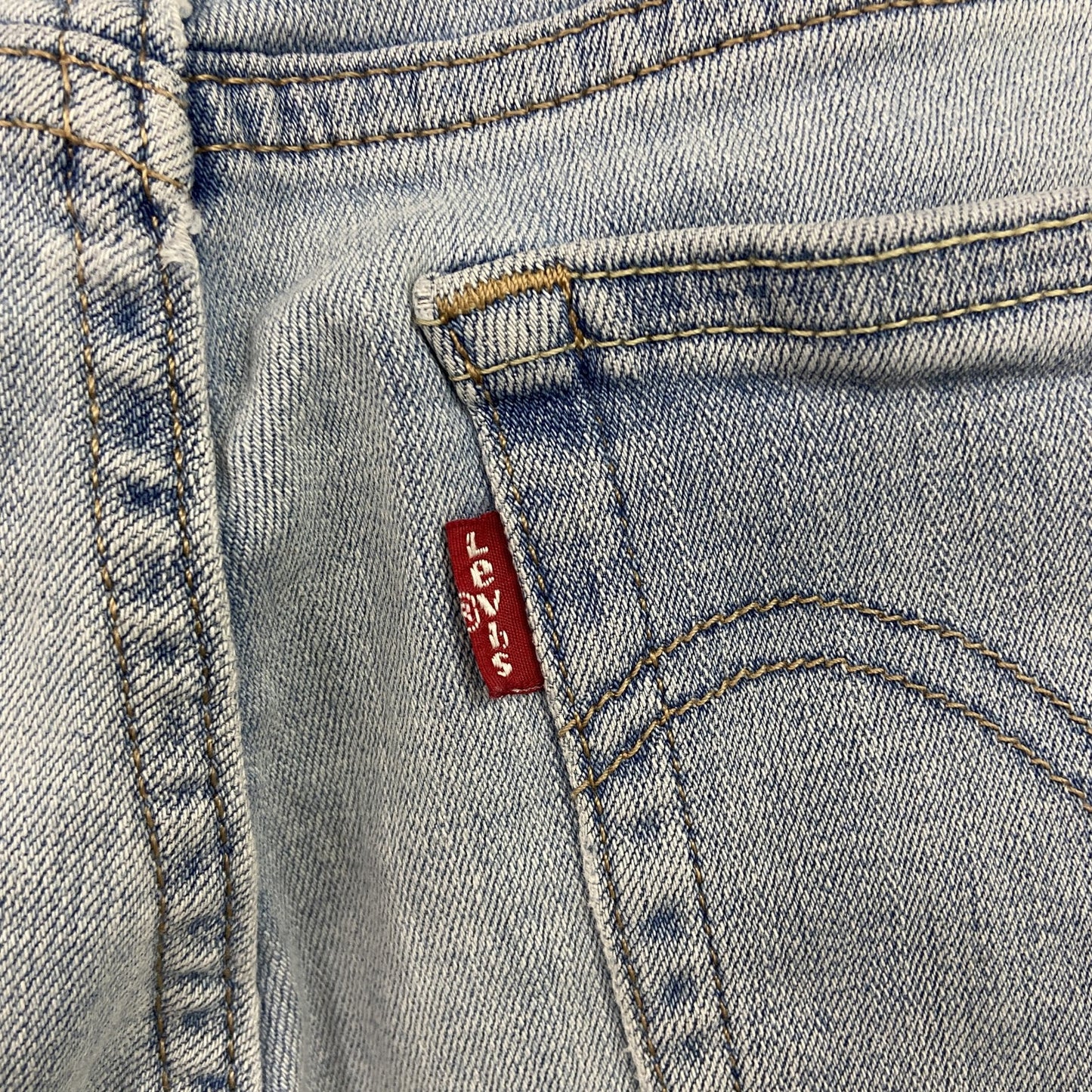Levi's　リーバイス　デニムパンツ/ジーンズ　ジップフライ　ライトブルー　25サイズ　古着