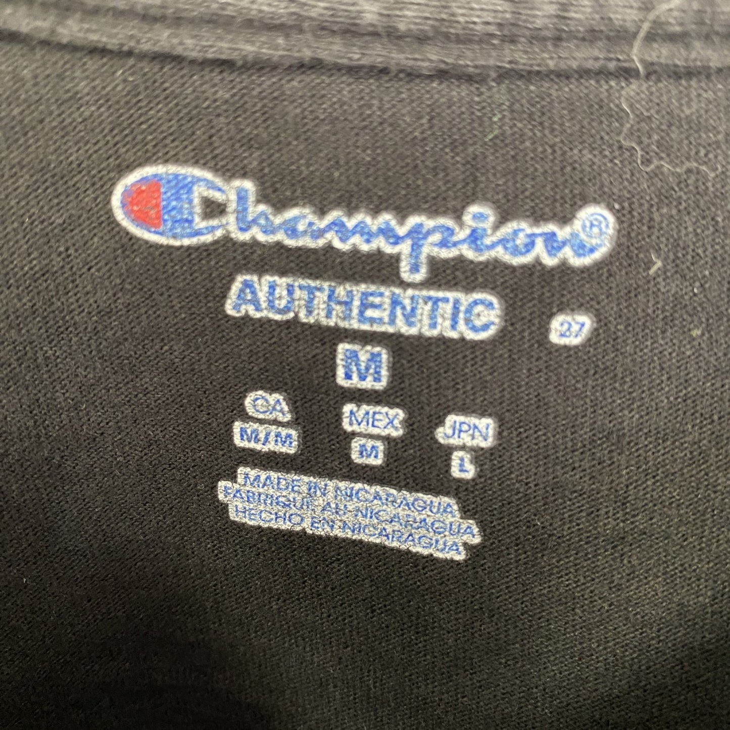 古着 used　Champion　チャンピオン　半袖カレッジプリントTシャツ　ウェイクフォレスト大学　黒　ブラック　Mサイズ