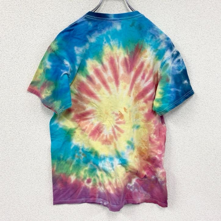 FRUIT OF THE LOOM　半袖プリントTシャツ　Grateful Dead　グレイトフル・デッド　パロディT　猫　タイダイ　Mサイズ