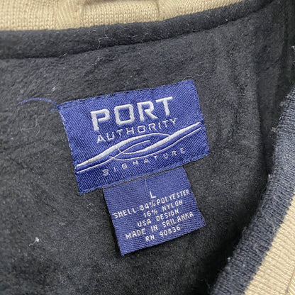 90s　PORT AUTHORITY　ナイロンプルオーバージャケット　ヴィンテージ　ベージュ　Lサイズ