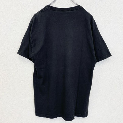 古着 used　Champion　チャンピオン　半袖クルーネックプリントTシャツ　BLACK＆GOLD　バスケ　黒　Mサイズ