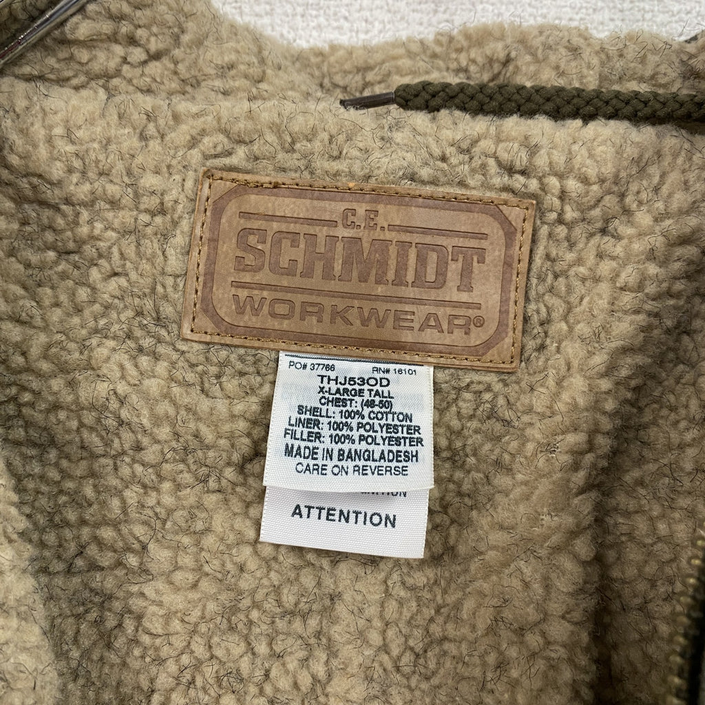 Schmidt　シュミット　フルジップダックパーカー　アクティブジャケットタイプ　裏ボア　カーキ　XLサイズ