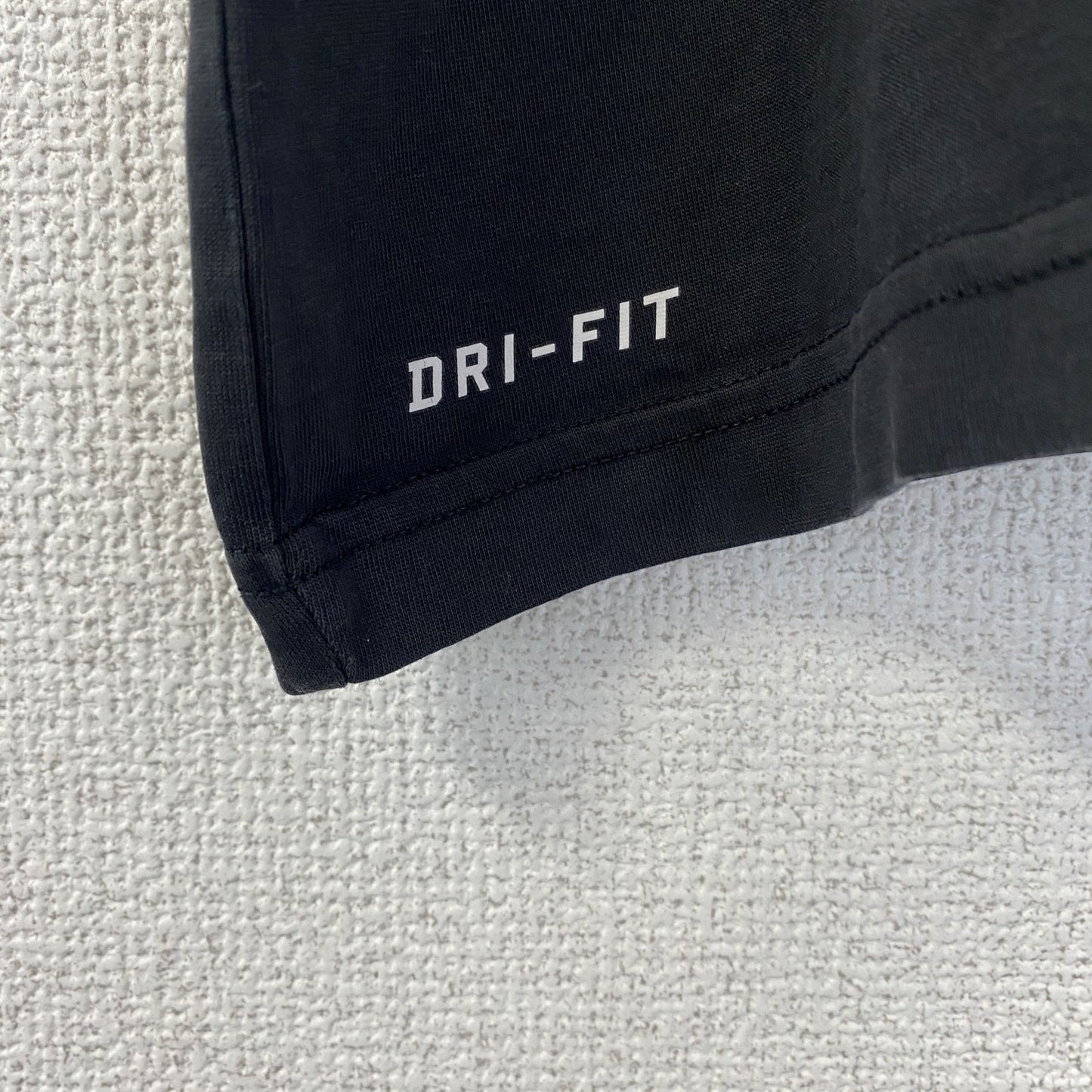 古着 used　NIKE ナイキ　半袖プリントデザインTシャツ　スウッシュロゴ　炎　DRI-FIT　クルーネック　黒　Mサイズ