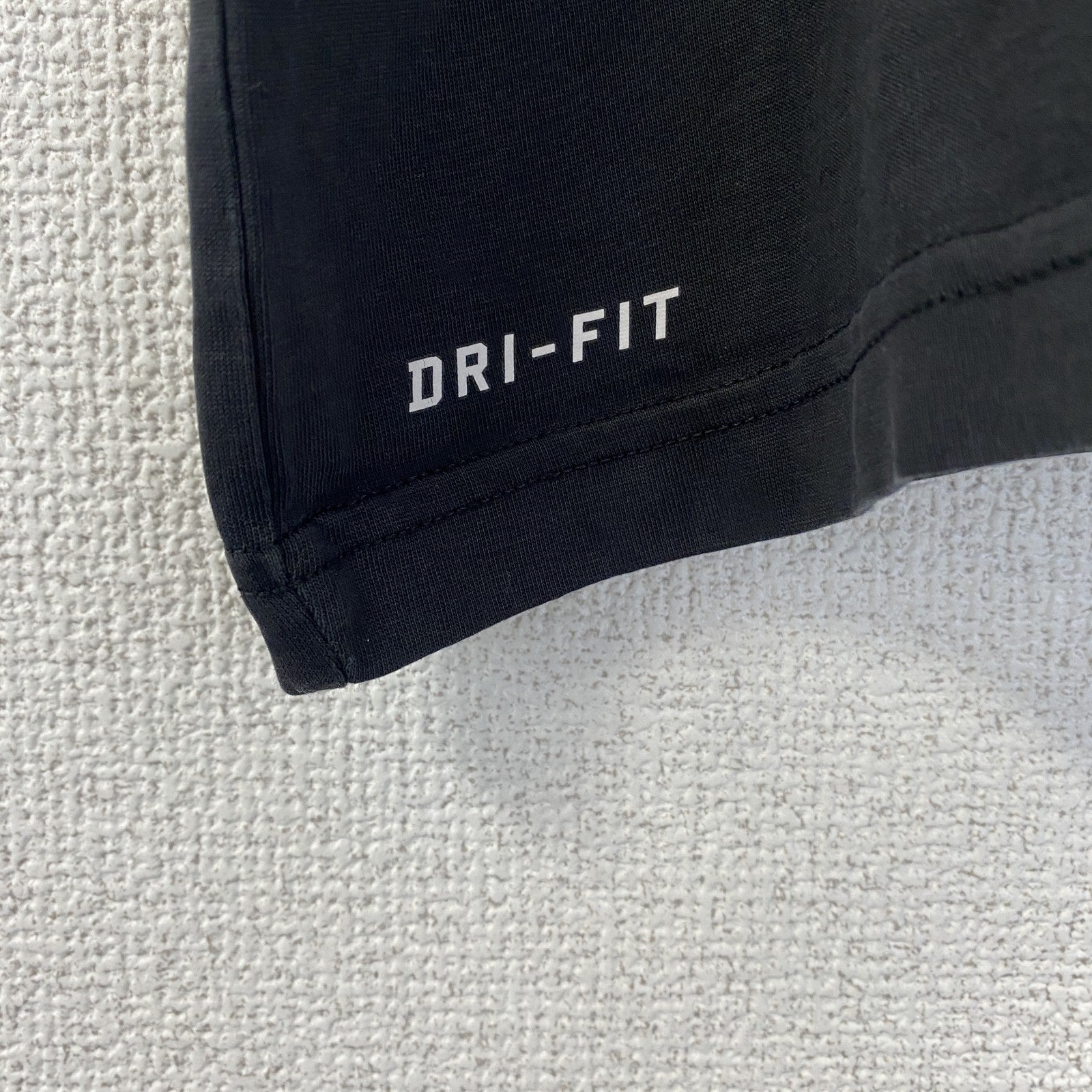 古着 used　NIKE ナイキ　半袖プリントデザインTシャツ　スウッシュロゴ　炎　DRI-FIT　クルーネック　黒　Mサイズ