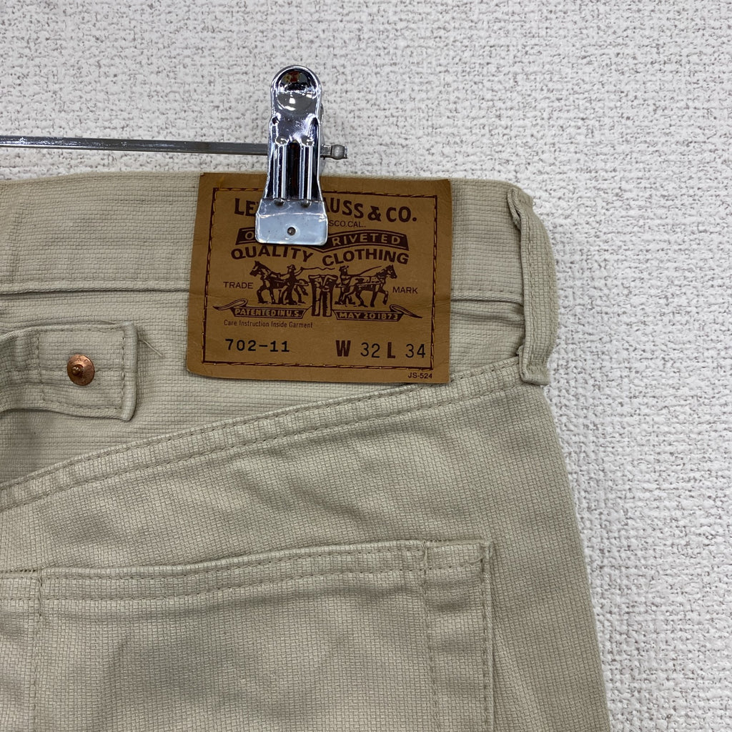 Levi’s　リーバイス　702-11　ピケパンツ　ボタンフライ　シンチバック　ベージュ　W32サイ