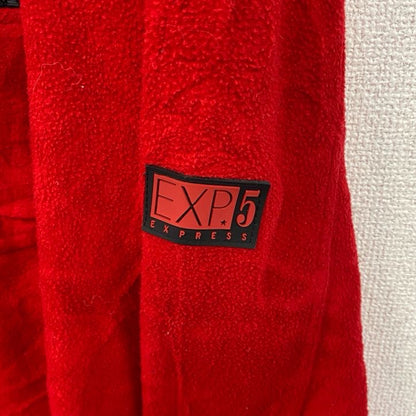 EXP　ハーフジップフリースプルオーバー　ドラポケ　赤　レッド　Mサイズ