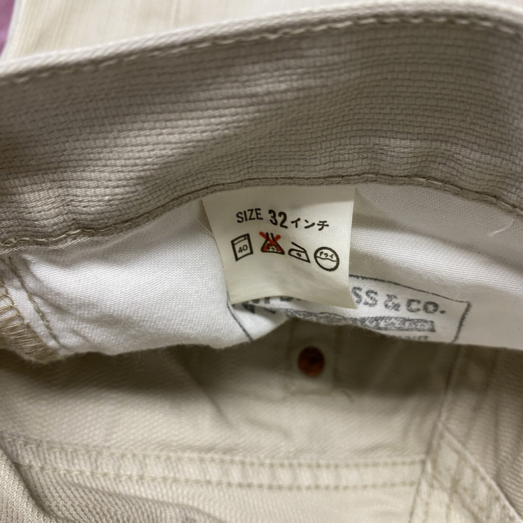 Levi’s　リーバイス　702-11　ピケパンツ　ボタンフライ　シンチバック　ベージュ　W32サイ