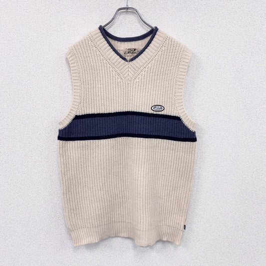 00s～　PIKO　ピコ　ウールニットベスト　ヴィンテージ　ベージュ　Lサイズ