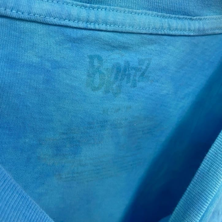 BRATZ　ブラッツ　半袖キャラクタープリントTシャツ　USドールT　ギャルT　タイダイ　水色　ライトブルー　Mサイズ