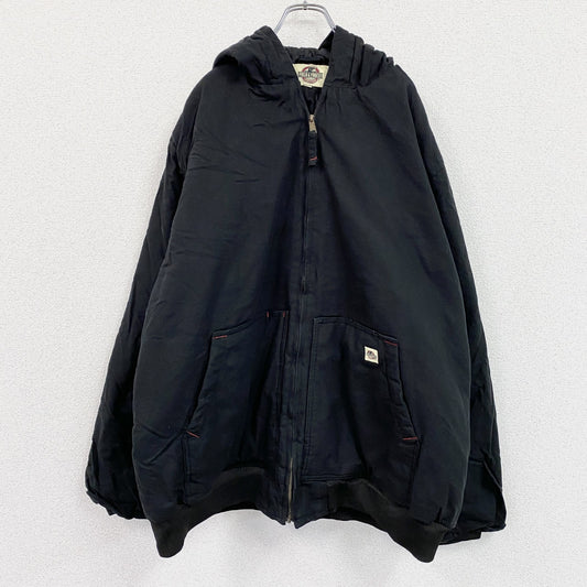 FIELD&FOREST　フルジップダックパーカー　アクティブジャケットタイプ　黒　ブラック　3XLサイズ