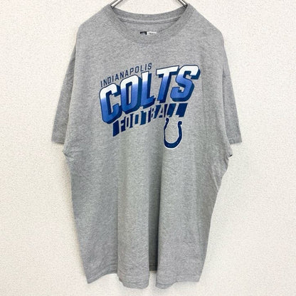 古着 used　NFL　TEAM APPAREL　半袖プリントTシャツ　インディアナポリスコルツ　フットボール　グレー　XLサイズ