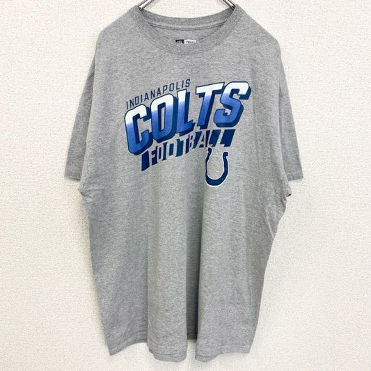 古着 used　NFL　TEAM APPAREL　半袖プリントTシャツ　インディアナポリスコルツ　フットボール　グレー　XLサイズ