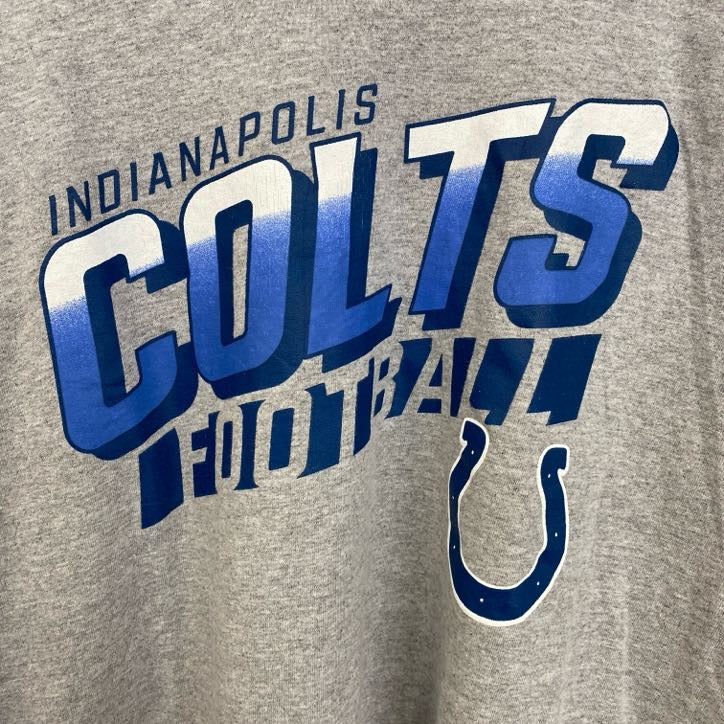 古着 used　NFL　TEAM APPAREL　半袖プリントTシャツ　インディアナポリスコルツ　フットボール　グレー　XLサイズ